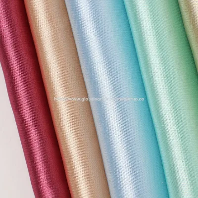 High quality 50D*75D+20D bright stretch satin fabric