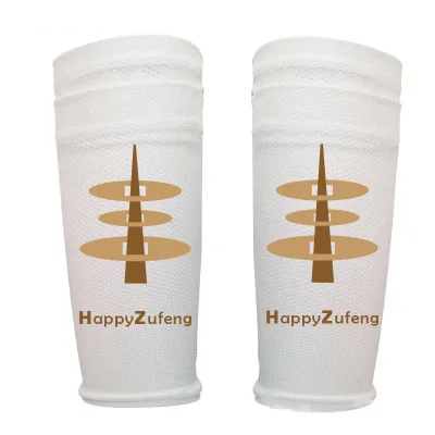 Custom Printed Soccer Compression Leg Sleeves with Pocket, Fixed Shin Guard Holder Calf Sleeves for Football Training