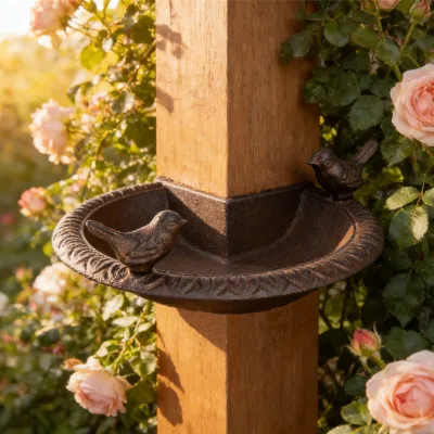 Easy Assemble Cast Iron Bird Feeder Perfect Garden Gift for Bird Lovers or Garden Decoration