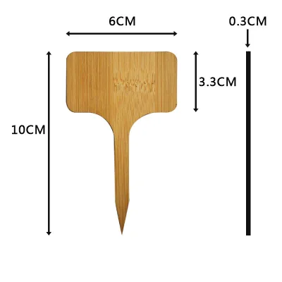 High Quality Custom Bamboo Design Wooden and PP Plant Markers Excellent Cost Performance Seedling Tags for Gardening