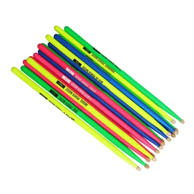 High Quality Colorful Drum Stick Wood Head Nylon Handle Luminous Drumsticks for Kids