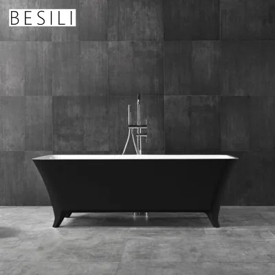 Dutch Claw Foot Tub Freestanding Artificial Stone Bath Tub Bathtub
