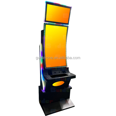 Coin Operated Indoor Amusement 43" Curved Monitor With Top Screen Games Cherry Game