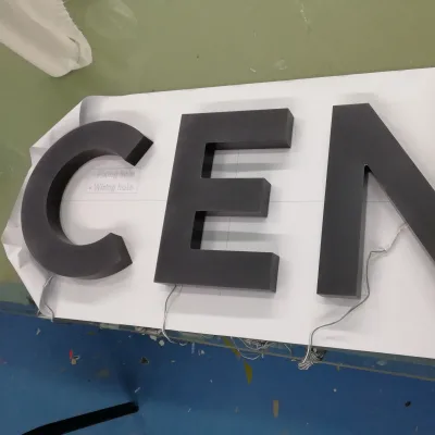 Custom Black and White Acrylic Front Lit Letter LED Channel Letters Waterproof for Storefront