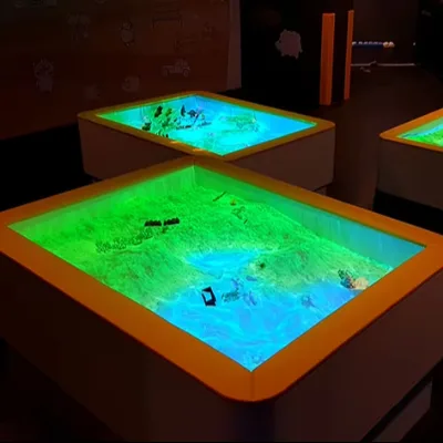 Customized High Quality Multiplayer Games Interactive Table Touch Screen Children's Interactive Projection Sandbox for Kid