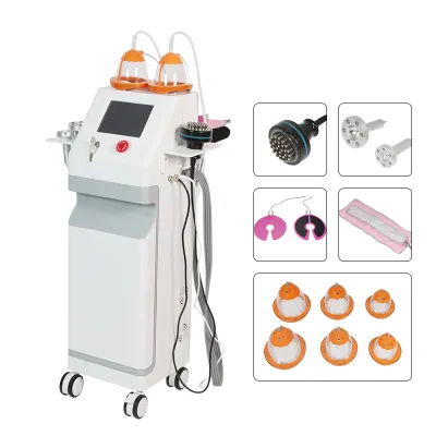 Professional Desktop Electric Vacuum Cup Vibrator Red Light Microcurrent Breast Massage Bra Nipple Breast Enlargement Machine