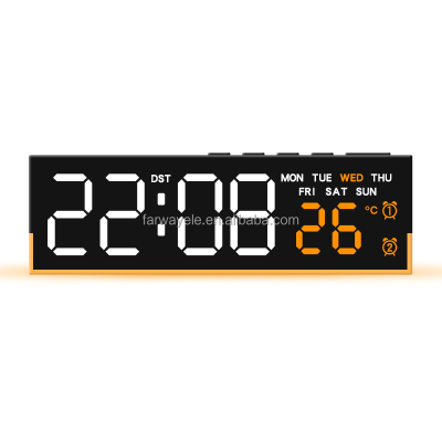 YIDA TIME Multi-functional LED Digital Alarm Clock with Temperature, Week, Nightlight and Alarm for Bedside 6681