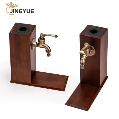 Wholesale Home Bar Customized Logo Engraved Personalized Wooden Wine Bourbon Alcohol Liquor Whiskey Dispenser in Gift Box