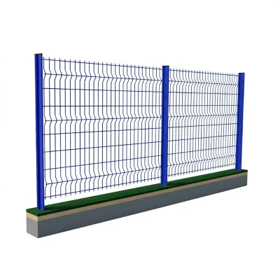 Welded Steel Wire Mesh Fence 6 Feet High for Garden Road Construction Site Use