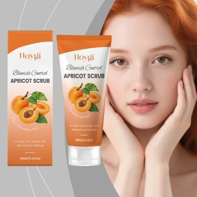 Apricot cleansing scrub gentle moisturizing cleansing refreshing not tight soft and delicate facial cleansing