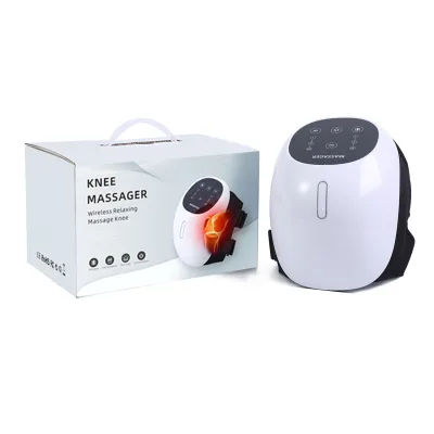 Air Compression Knee Massager High Frequency Vibration Massage with Red Light Shining on the Knee Massager