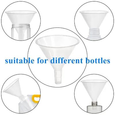 ECO Friendly PP Material Wide Mouth Laboratory Plastic Mini Funnel for Chemical Liquid Water