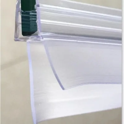 Hot Sale Modern Plastic/Silicone Frameless Shower Door Bottom Seal Strip with Drip Rail Premium Bathroom Accessories