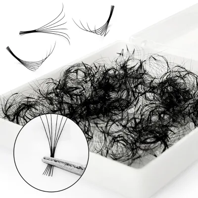 Hand Made Wrappable Lash Premade Fans Eyelash Lashes 1000 Custom Logo CC Curl Cil Fan Wrapping Pro Made Wrap promade lashes