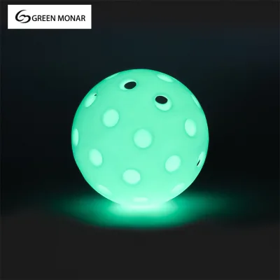 High Quality 74mm PE Material Pickleball Balls Professional USAPA 40 Holes Outdoor Pickleball Set of 4 for Training