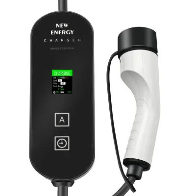 Smart LED Touch Screen 3.5KW EV Charger 220V 16A Type2 AC Electric Car Charger for New Energy Car Charging at Home