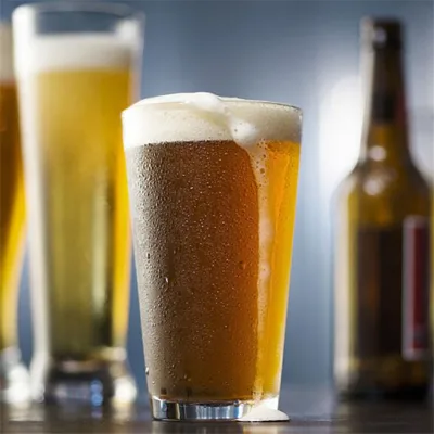 Pint Glass 20oz Glass Bottoms up Beer Glass