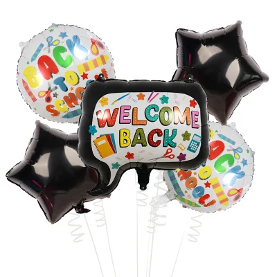 Wholesale Custom Eco-friendly Foil Single Balloons Welcome Back School Decorations Classroom Party Christmas Halloween Easter