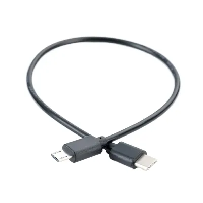 Wholesale Basics USB 3.1 Type-C Micro-B 2.0 OTG Charger Cable 0.3m Black Short 5A Fast Charging Tablet PVC TPE Jacket