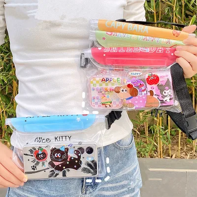 Cartoon Waist Bag Diagonal Cross Large Waterproof Shoulder Bag Swimming and Drifting Transparent Waterproof Bag