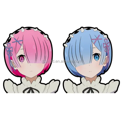 2021 Hot Selling Lenticular Anime Sticker Window Stickers Custom Anime Car Stickers