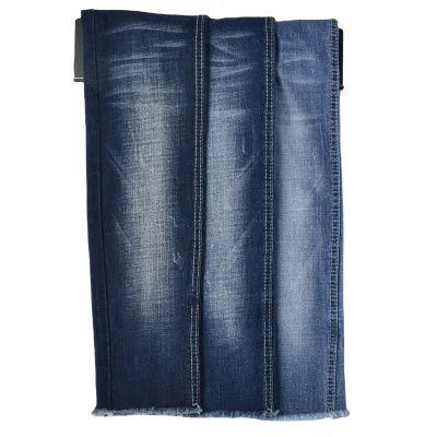 Factory Production 9 oz Cross Hatch Cotton Elastane Denim Fabric for Jeans