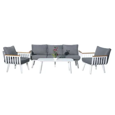 Luxury Backyard Garden and Balcony Aluminum Sectional Sofa Set With Wholesale Price