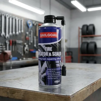 SAIGAO Aluminium Low Odor Tubeless Tire Sealant Aerosol Spray 300g SG98 for Car & Motorcycle Tyre Repair