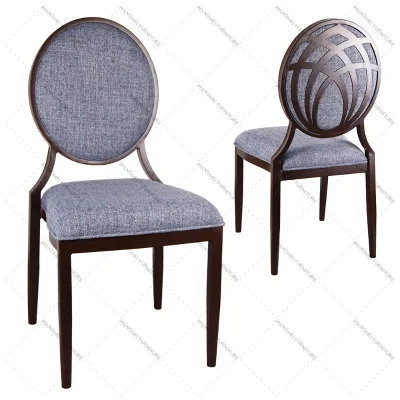 Cheap Aluminum Round Back Banquet Chair Dining Banquet Chair