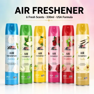 Good Quality OEM Private Label Air Freshener Spray 330ml Aerosol Deodorizer for Bathroom Car