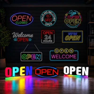 LED Acrylic Neon Sign for Custom Logo Display at Mall Openings and Company Events with Light up Name Sign Functionality