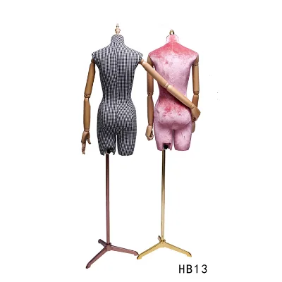 Wholesale Swindow display fashion female  Grey / Pink Upper-Body mannequin