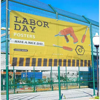 Durable Windproof Perforated Banner for Stadium Advertising Air Mesh Wholesale