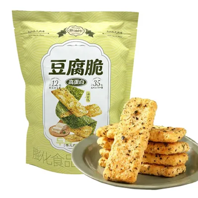 Seaweed Tofu Crisps Non Fried Puffed Snack High-protein Soybean Product Snacks Healthy Snacks B2B Wholesale