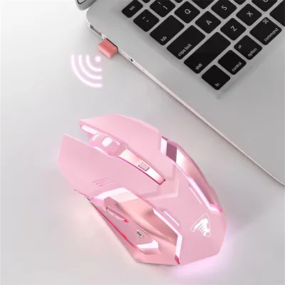Dual Mode Wireless BT Mouse Mechanical Gaming Mouse Mute Office Mouse E-sports Mouse for Computer