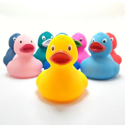 Promotional Custom Vinyl Toy Floating Race Assorted Bath Toy Rubber Ducky Bulk Bathtub Squeaky Bath Duck
