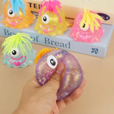 Wholesales Little Monster TPR Squishy Maltose-style Slow-rebound Stress-relief Toy Squeeze Toys