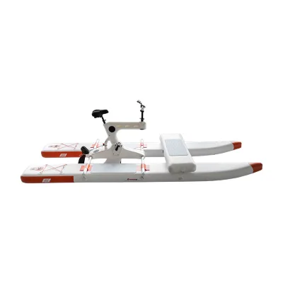 2024 Hot Selling Inflation PVC Pontoons Water Bicycle Sea Bike  Pedal Bicycle Water Bicycle