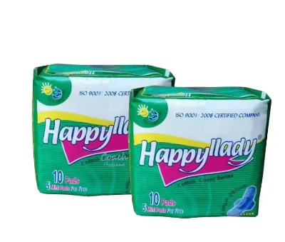 Bamboo Fiber Nonwoven Women Pads Daily Sanitary Napkins B Grade