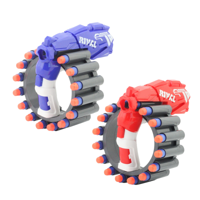 Funny safety wrist foam shooting kids toy plastic eva soft bullet gun kits