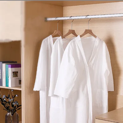 Disposable Unisex Spa Robe for Men Women Long Sleeved Bathrobe for SPA Beauty Room Hotel Travelling for Summer Spring Woven