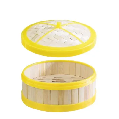 Bamboo Steamer Basket Set with 50x Steamer Liners , Chinese Steamer for Cooking Food