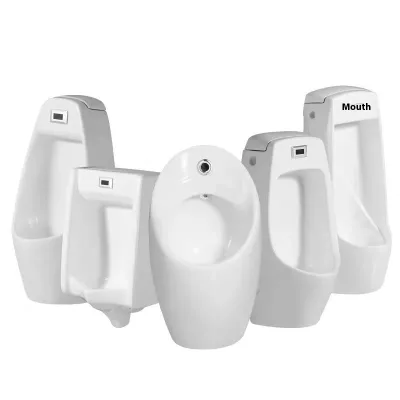 Modern Design Portable Inductive Urinal Household Adult Ceramic Floor-Standing Odor-Proof Urinal Pouch for Hotels and Bathrooms