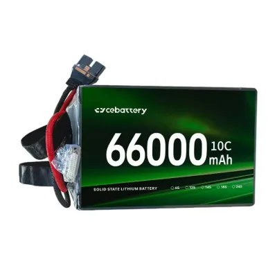 Factory Manufacturer 6S 18S 28S 24S 66000mAh Solid State Battery 10C 50kg Load UAV Battery Pack BMS Customization