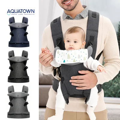 Lightweight Ergonomic Baby Carrier for Newborn to Toddler, Adjustable Waist Support, Breathable Mesh