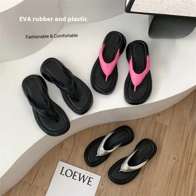 2024 New Fashion Trend Women's Flat Bottom Flip-Flops High Quality Cheap Price Colorful Printed Eva Slippers Women's Sandals