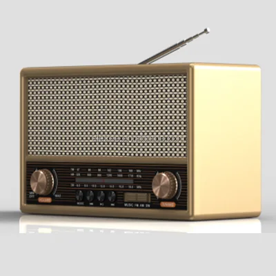 Hn-2074Bt Portable Rechargeable Am Fm Sw Usb Sd Antique Allemande Vintage-Style Compact Wood Box Fm Radio Kit