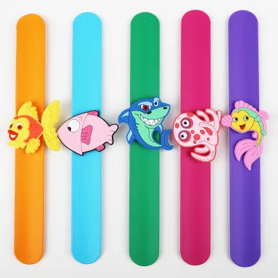 Factory Custom Ruler Slap Bracelet Sublimation Silicone Wrist Band Wristbands Slap on Bracelet for Kids