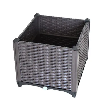 Plastic Square Flower Pots Planter Drainage Holes High Legs Eco-Friendly Durable Minimalist Modern Home Decor Nursery Use Pack