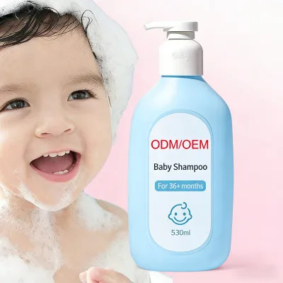 Organic Argan Castor Oil Leave-in Refreshing Baby Shampoo for Children Nourishing 2-IN-1 Mousse Anti-Itching Hair-Loss